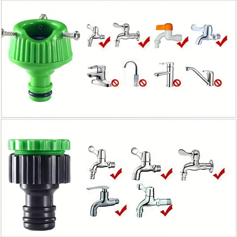 100ft Expandable Garden Hose with 7-Function Spray Gun – Lightweight, Tangle-Free & Leak-Proof for Gardening & Car Wash
