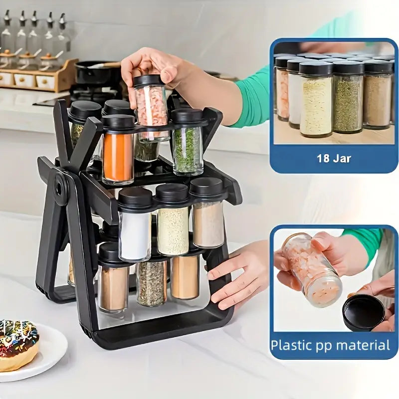 360°-Rotating-Spice-Rack-with-18-Glass-Jars-image-3