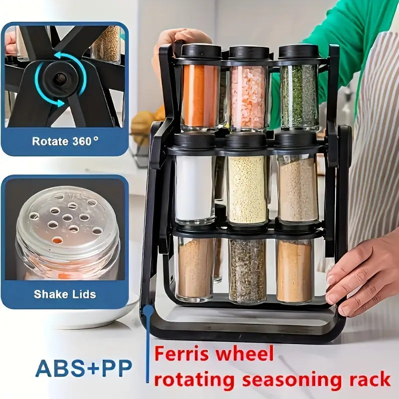 360°-Rotating-Spice-Rack-with-18-Glass-Jars-image-6