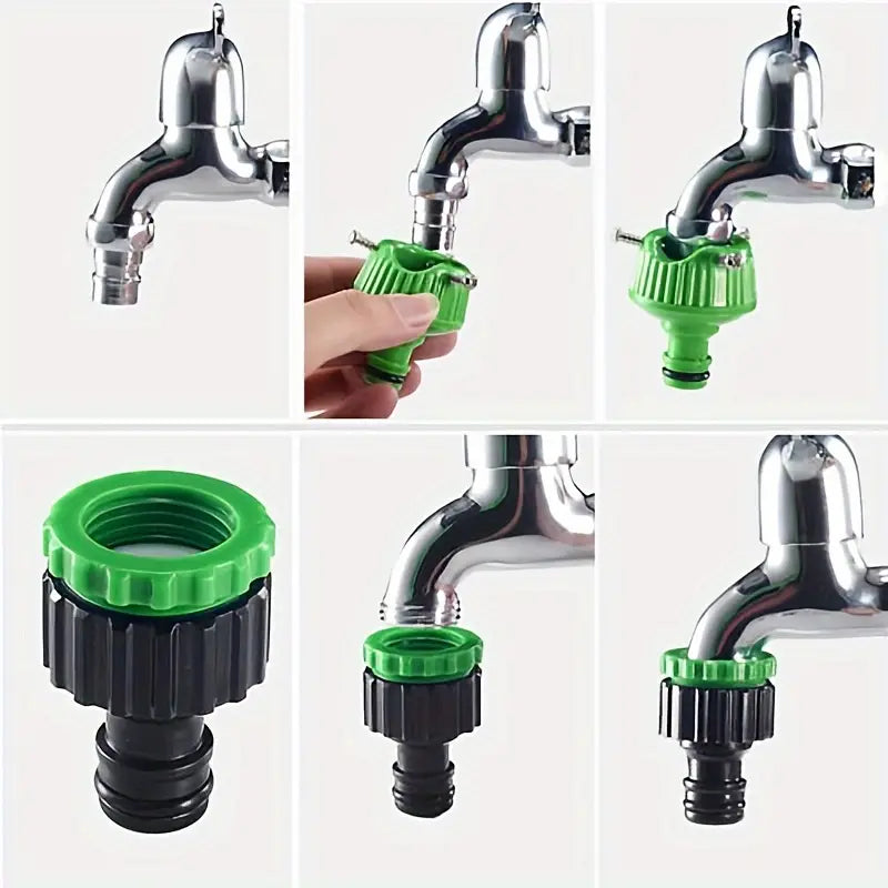 100ft Expandable Garden Hose with 7-Function Spray Gun – Lightweight, Tangle-Free & Leak-Proof for Gardening & Car Wash