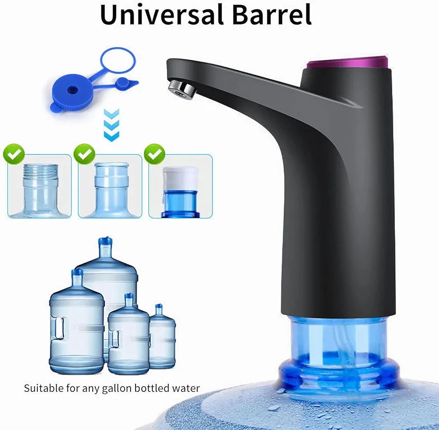 Smart Automatic 5 Gallon Water Pump – One-Touch USB Rechargeable Dispenser