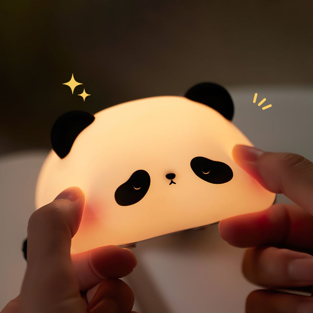 Lumipanda™ Silicone Night Light – Dimmable Touch LED Lamp for Bedroom