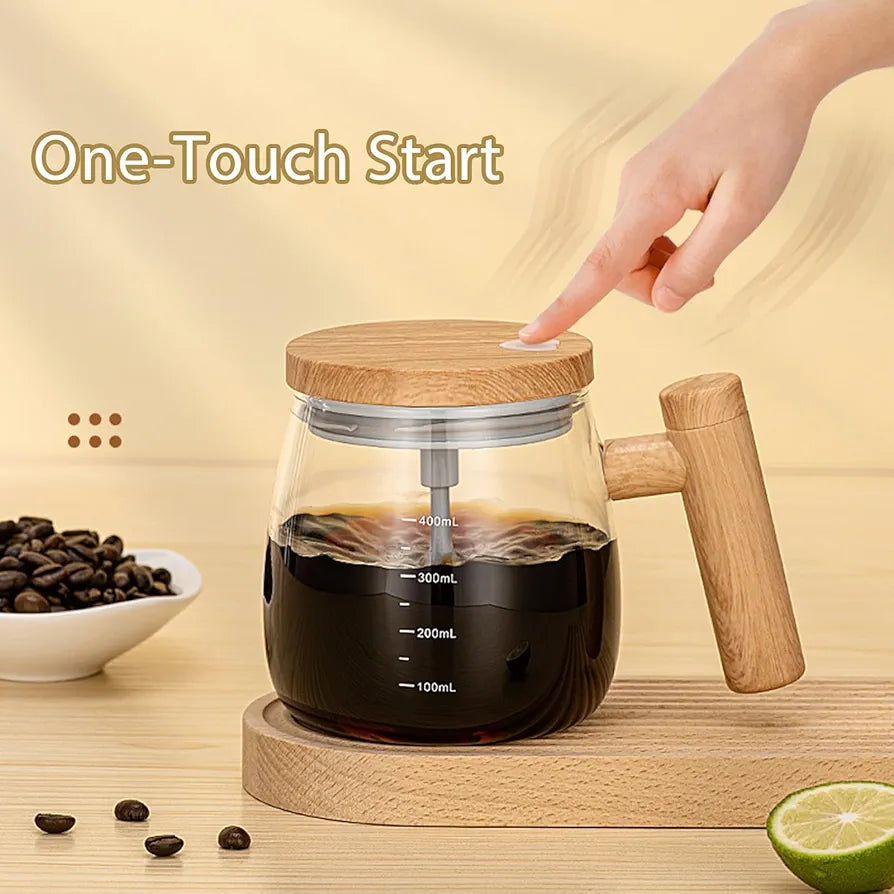 400ml Electric Self Stirring Mug – High Speed Automatic Mixing Cup with Lid