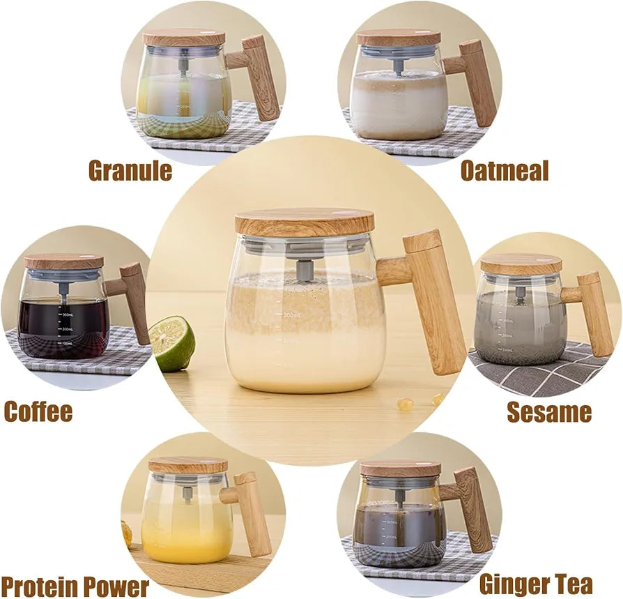 400ml Electric Self Stirring Mug – High Speed Automatic Mixing Cup with Lid
