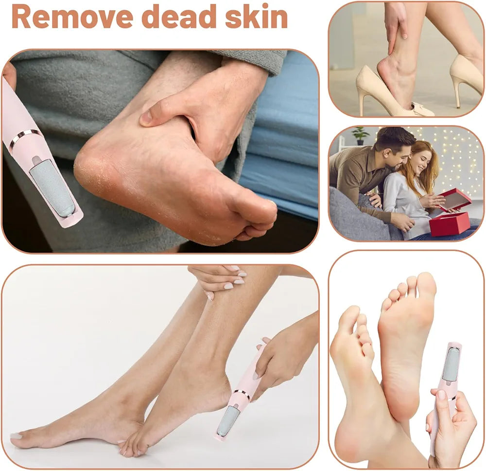 Rechargeable Electric Foot Callus Remover – Professional Pedicure Tool for Smooth, Crack-Free Feet (Wet & Dry Use)