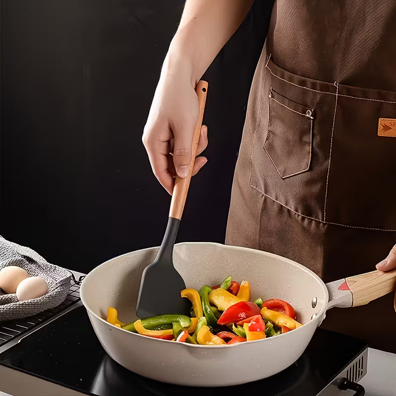 EcoChef-Pro-12pc-Wooden-Handle-Silicone-Kitchen-Utensil-Set-4