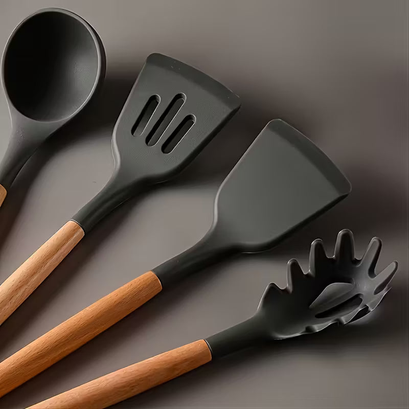 EcoChef-Pro-12pc-Wooden-Handle-Silicone-Kitchen-Utensil-Set-5