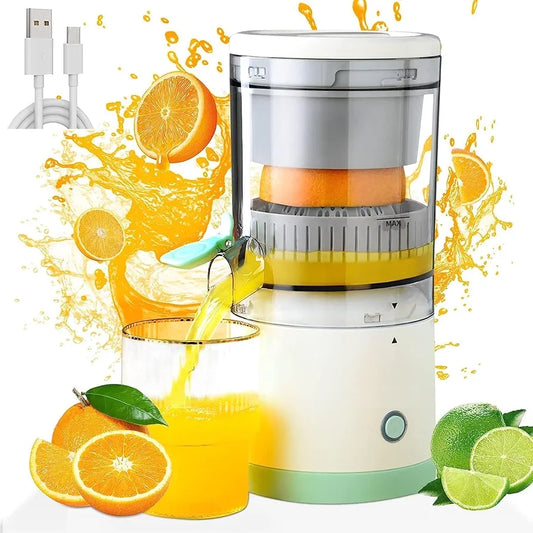 Portable USB Electric Citrus Juicer – Rechargeable Mini Orange & Lemon Squeezer | Hands-Free Wireless Fruit Juice Extractor for Home, Travel & Office