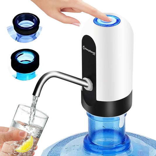 Rechargeable Electric Water Dispenser Pump for 19L Bottles | USB Charging Portable One-Touch Water Pump | 1200mAh Battery
