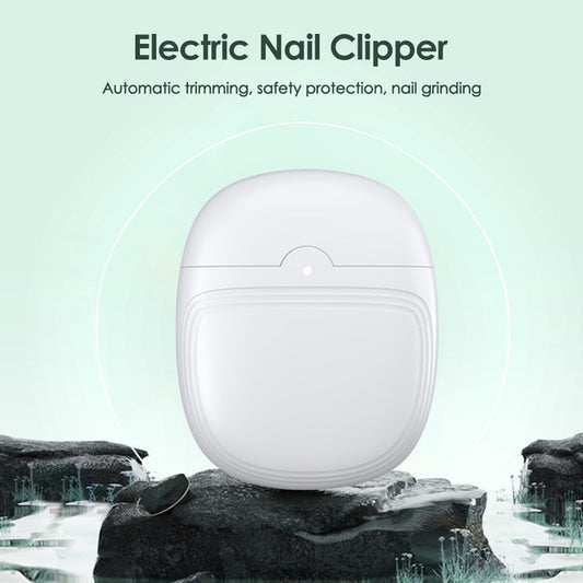 Rechargeable Electric Nail Clipper & Trimmer for Kids & Adults – Safe Automatic Nail Cutter with LED Light, Silent Motor & Nail Polisher