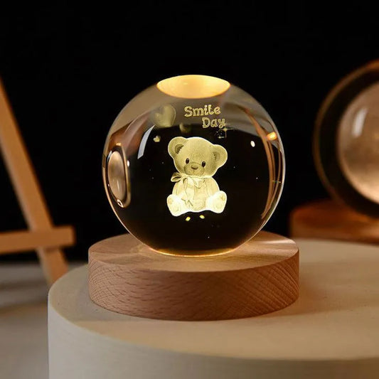 MoonlitSphere – Premium 3D Crystal Lamp | Signature Edition