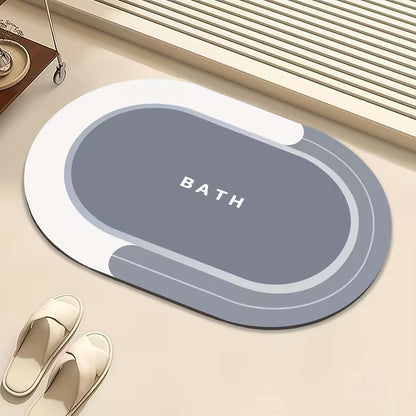 Super Absorbent Anti-Slip Bathroom Mat – Quick Dry Water-Soaking Floor Rug for Home, Shower, Entryway & Kitchen