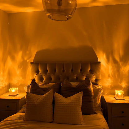 AuroraWave™ Premium Ocean Ripple LED Projector Ambient Night Lamp