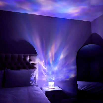 AuroraWave™ Premium Ocean Ripple LED Projector Ambient Night Lamp