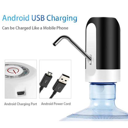 Portable USB Electric Water Pump for 2-5 Gallon Bottles