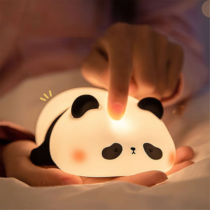 Lumipanda™ Silicone Night Light – Dimmable Touch LED Lamp for Bedroom